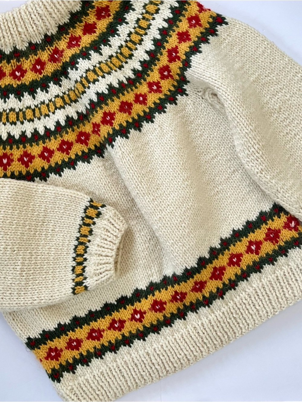 Vintage & Handcrafted Monique Degn Fair Isle Pullover